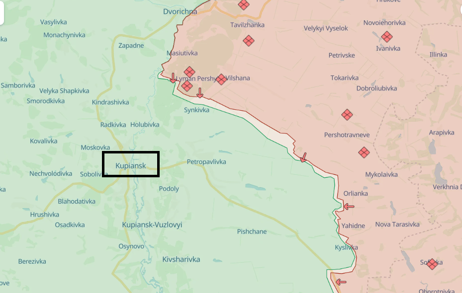 Near Kupiansk Russian offensive resumes